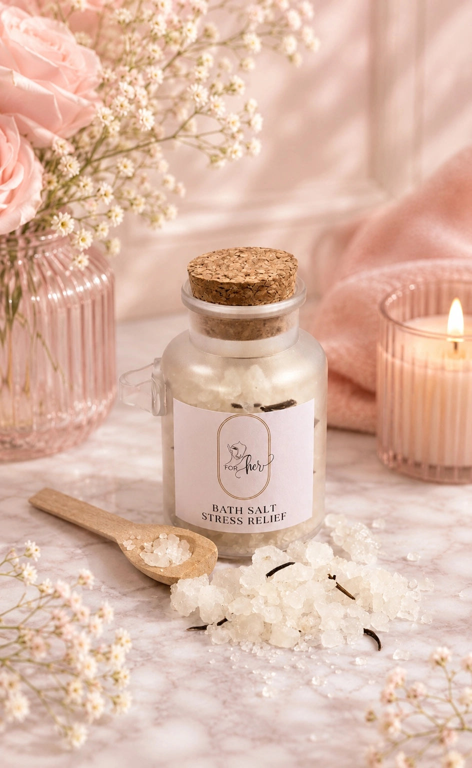 Bath Salts Plastic Jar 100g