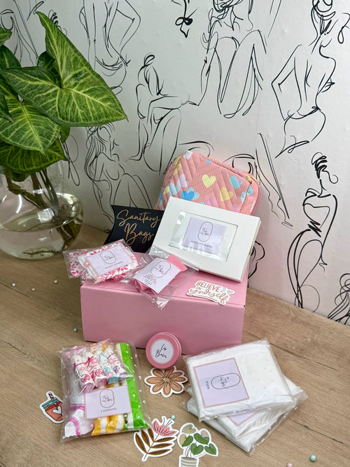 Emergency Period Bag Heart-Shaped Edition box